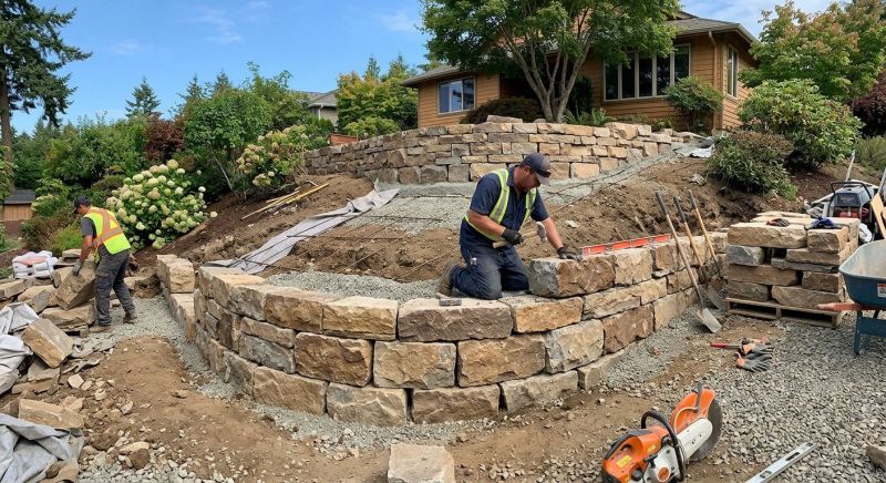 Hardscape Wall Construction in Rockwall, TX