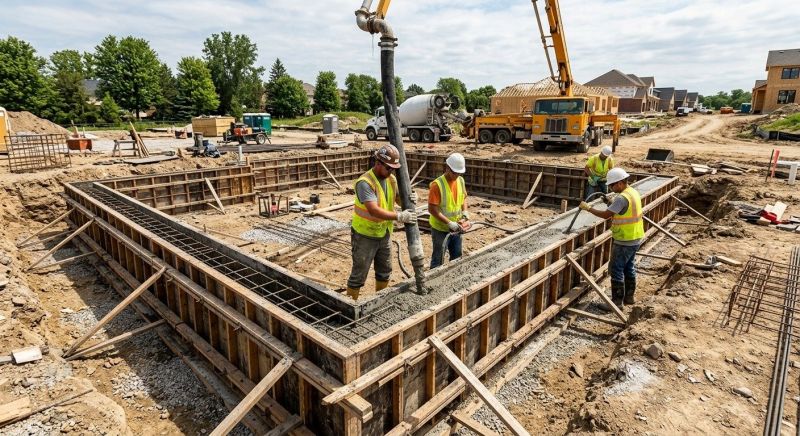 Basement Concrete Pouring in Fort Wayne, IN