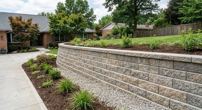 Block Retaining Wall Installation in Sanford, FL