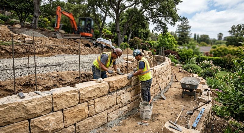 Block Retaining Wall Installation in Pasco County, FL