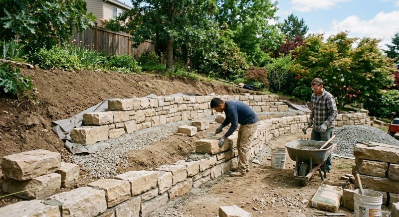 Landscape Wall Construction in Tampa, FL